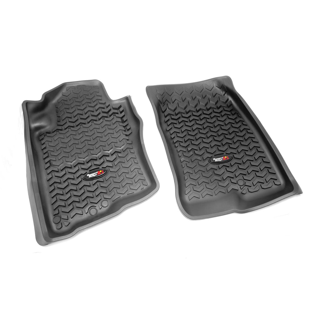 Rugged Ridge 82905.10 | Floor Liners, Front, Black; 05-12 Nissan Pathfinder/05-15 Xterra