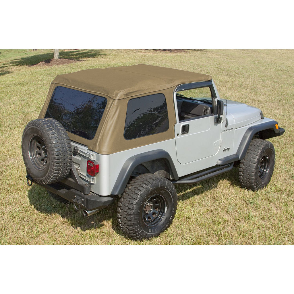 Rugged Ridge 13750.37 | XHD Soft Top, Bowless, Spice; 97-06 Jeep Wrangler TJ