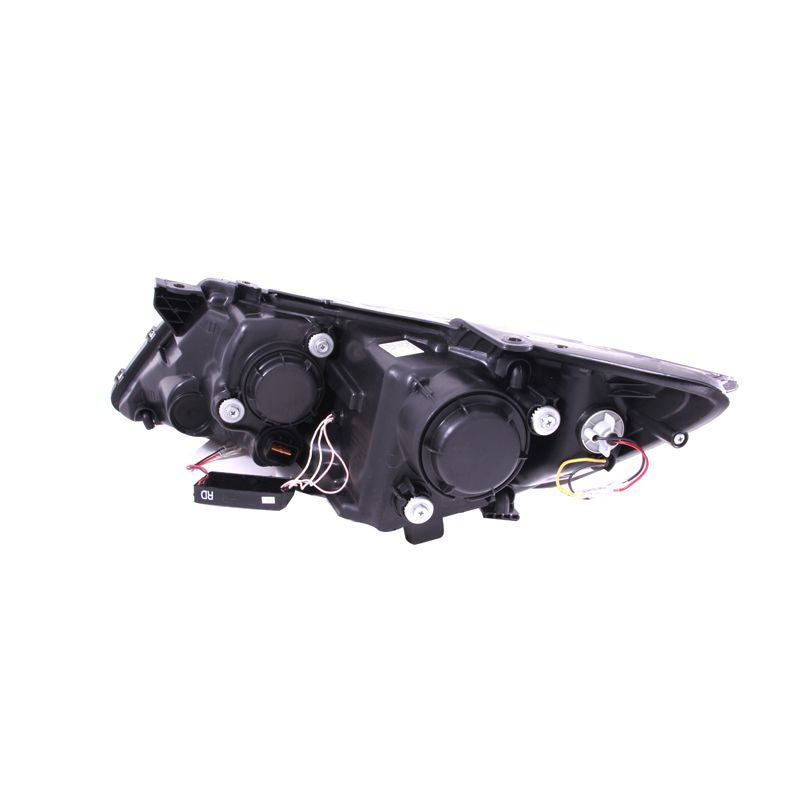 ANZO USA-121459 | Projector Headlight Set w/Halo; Clear Lens; Chrome Housing;Pair CCFL;