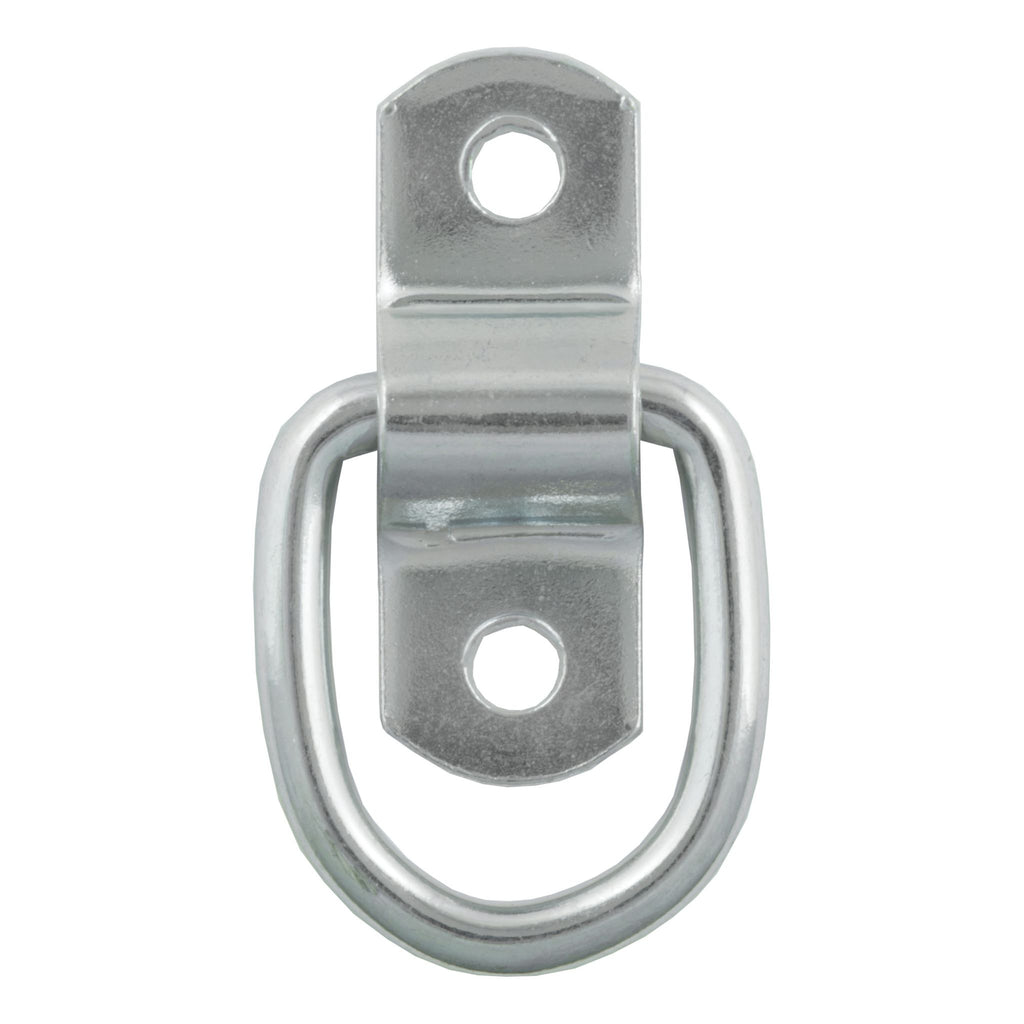 1" x 1-1/4" Surface-Mounted Tie-Down D-Ring (1200 lbs Clear Zinc)