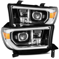 07-13 Toyota Tundra/08-13 Toyota Sequoia Projector Headlights Plank Style Design Gloss Black w/ Activation Light