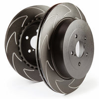 BSD rotors with a V pattern, improves heat dispersion and helps pads run cooler
