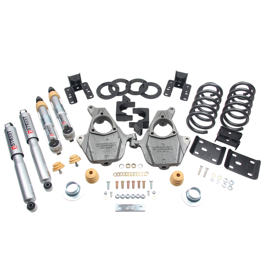 BELLTECH 1012SP LOWERING KITS  Front And Rear Complete Kit W/ Street Performance Shocks 2016.5-2018 Chevrolet Silverado/Sierra STD CAB 2WD 3-4F/5-6R