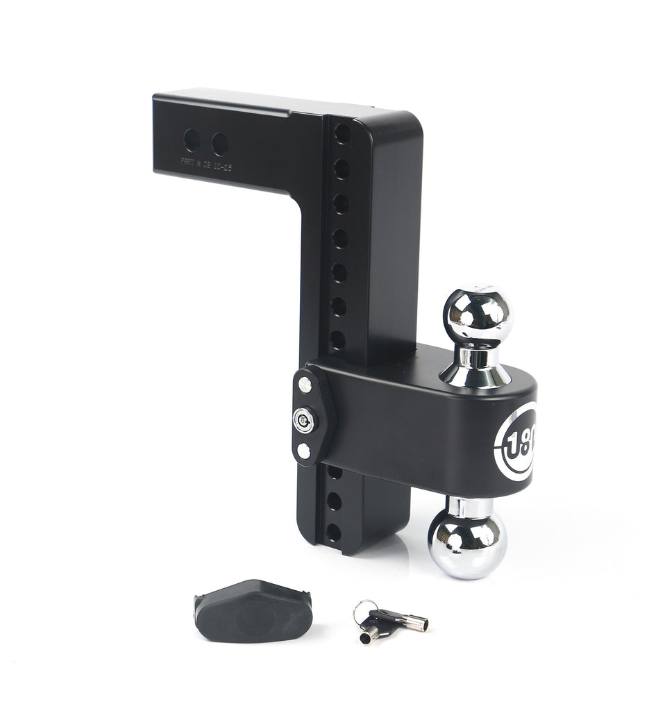 180 Hitch Chrome 10" Drop Hitch With 2.5" Shank