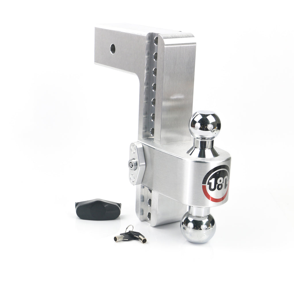 180 Hitch Chrome Ball 10" Drop Hitch With 3" Shank