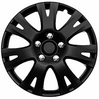 Coast to Coast Wheel Cover 16 Inch 7 Spoke Gloss Black Set Of 4