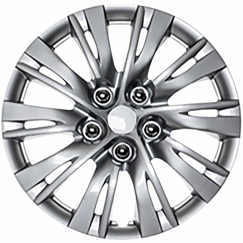 Coast to Coast Wheel Cover 15 Inch 10 Split Spoke Silver Set Of 4