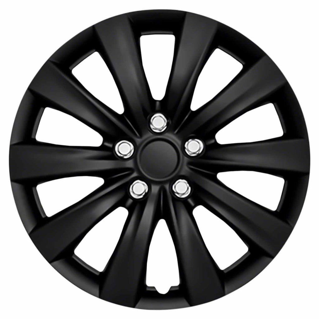 Coast to Coast Wheel Cover 16 Inch 10 Spoke Gloss Black Set Of 4