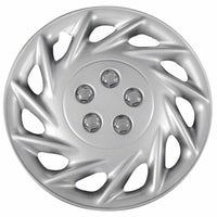 Coast to Coast Wheel Cover 15 Inch 11 Spoke Silver Color Set Of 4