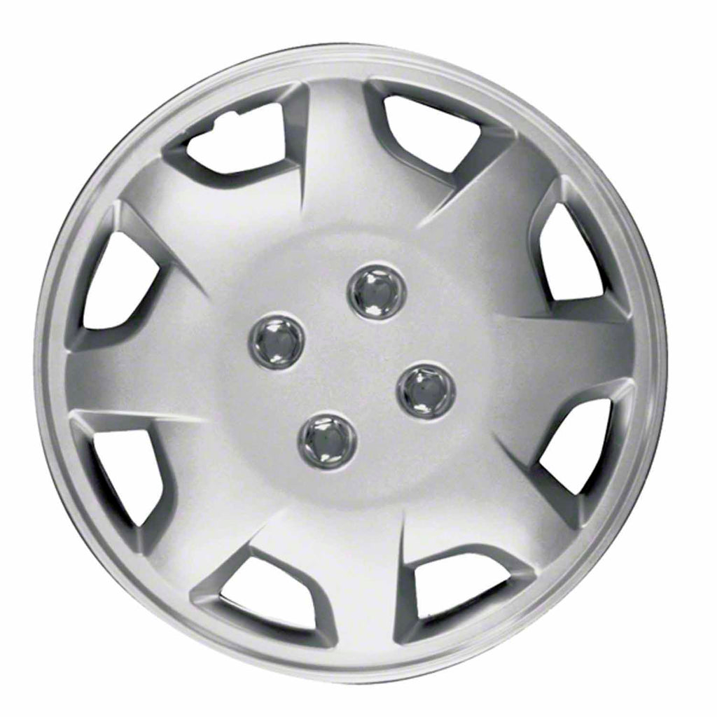 Coast to Coast Wheel Cover 14 Inch 8 Spoke Silver Color Set Of 4
