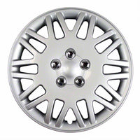 Coast to Coast Wheel Cover 15 Inch Lace Design Silver Set Of 4