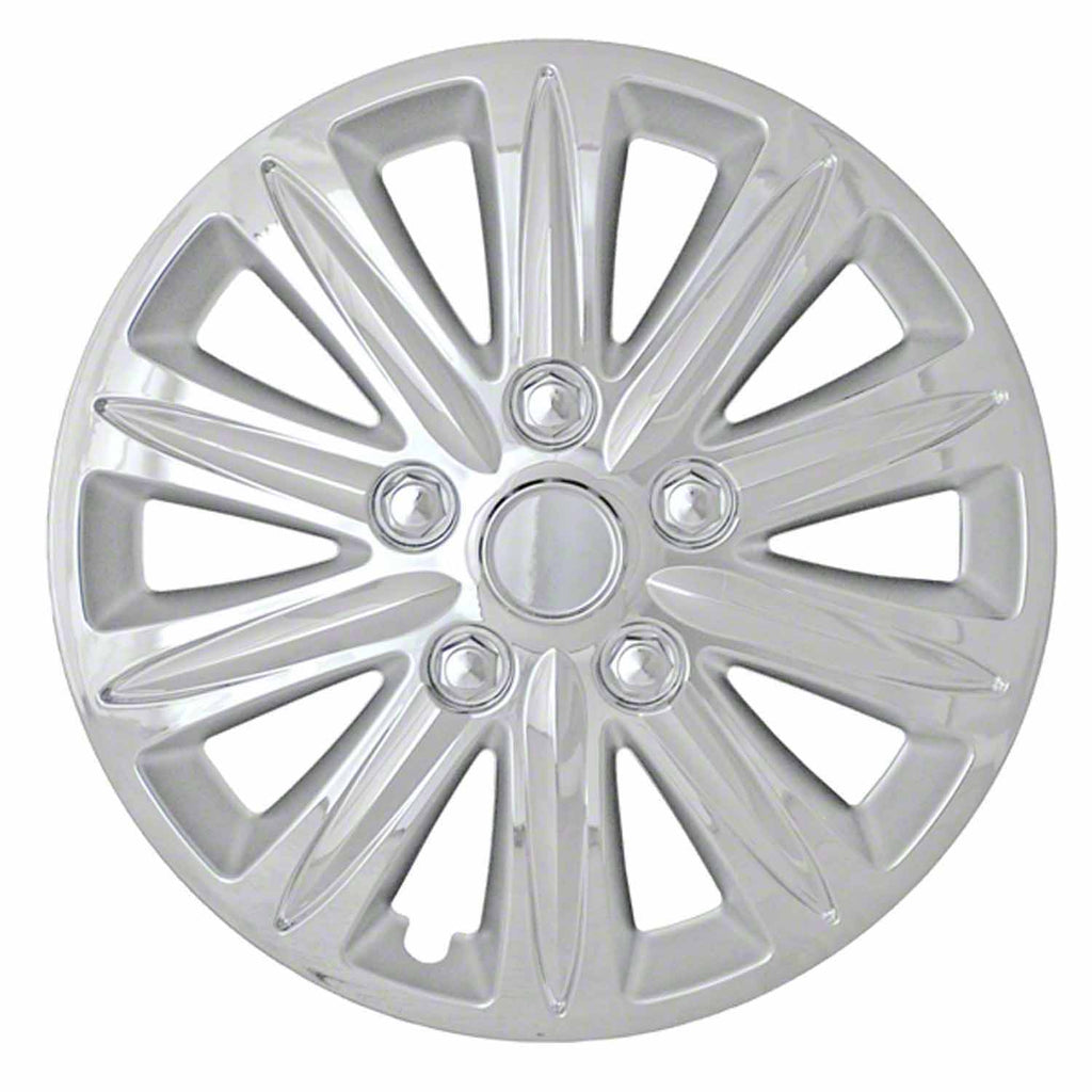 Coast to Coast Wheel Cover 15 Inch 10 Spoke Chrome Plated Set Of 4