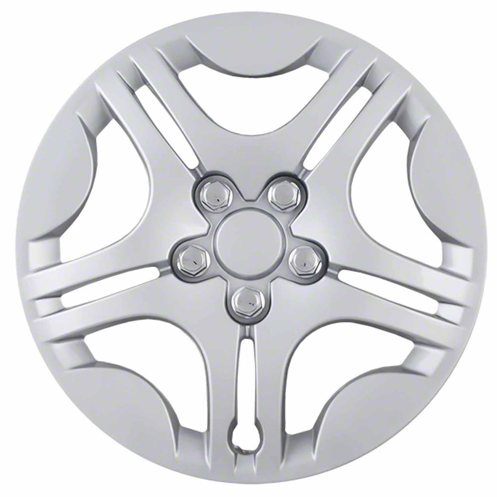 Coast to Coast Wheel Cover 15 Inch 5 Double Spoke Silver Set Of 4