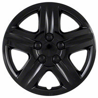 Coast to Coast Wheel Cover 16 Inch 5 Spoke Gloss Black Set Of 4