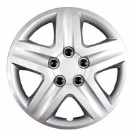 Coast to Coast Wheel Cover 17 Inch 5 Spoke Silver Color Set Of 4