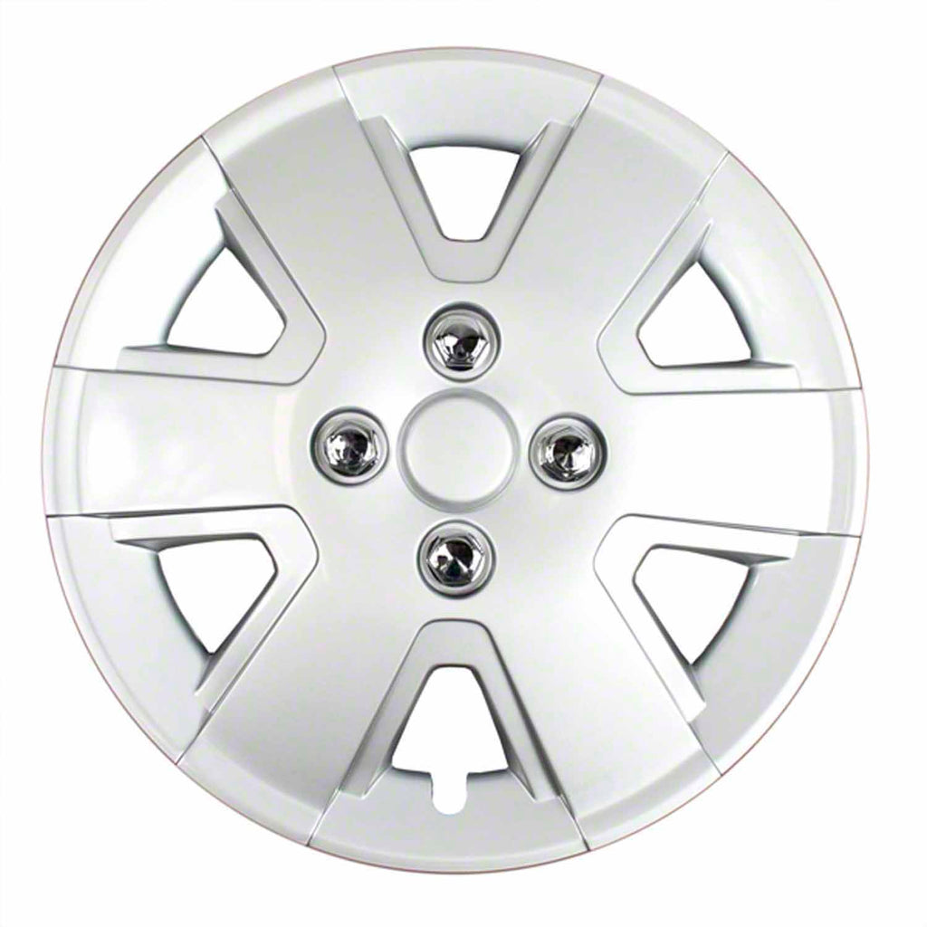 Coast to Coast Wheel Cover 15 Inch 6 Spoke Silver Set Of 4