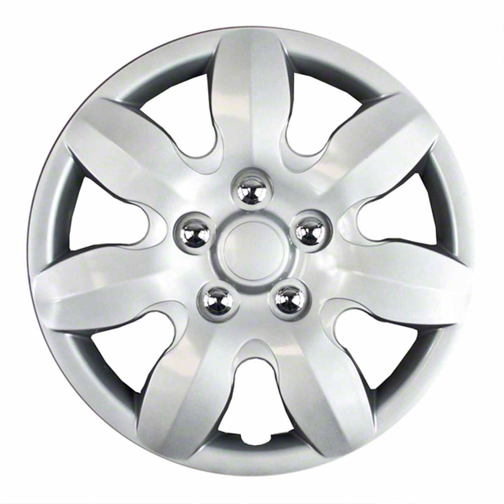 Coast to Coast Wheel Cover 15 Inch 7 Spoke Silver Set Of 4