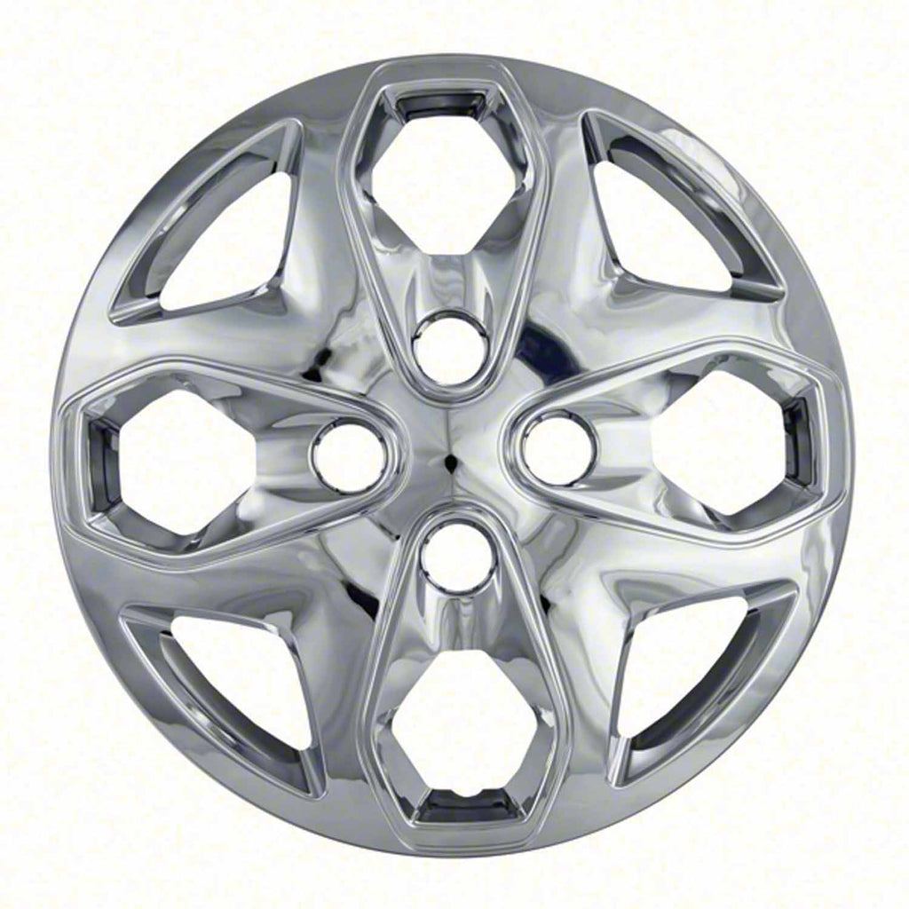 Coast to Coast Wheel Cover 15 Inch 8 Pocket Chrome Set Of 4 Push On