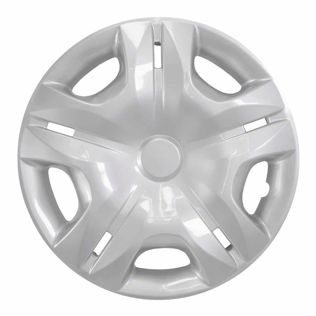 Coast to Coast Wheel Cover 15 Inch 5 Double Spoke Silver Set Of 4
