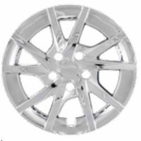 Coast to Coast Wheel Cover 16 Inch 10 Spoke Silver Set Of 4 Push On