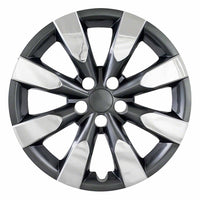 Coast to Coast Wheel Cover 16 Inch 8 Spok Chrome Charcoal Set Of 4