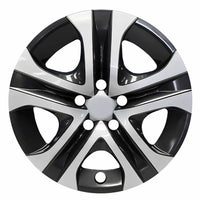 Coast to Coast Wheel Cover 17 Inch 5 Spoke Silver Black Set Of 4