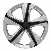 Coast to Coast Wheel Cover 16 Inch 5 Spoke Chrome Black Set Of 4
