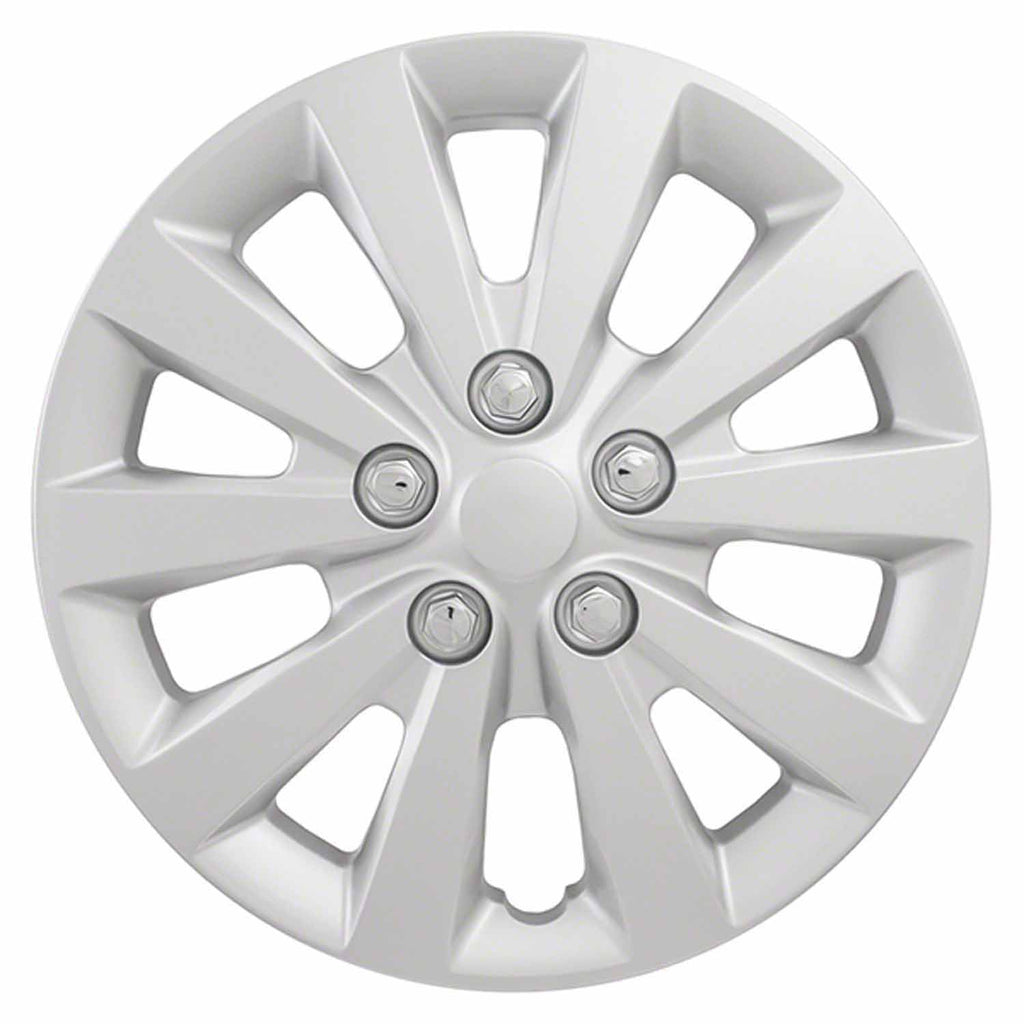 Coast to Coast Wheel Cover 16 Inch 10 Spoke Silver Color Set Of 4