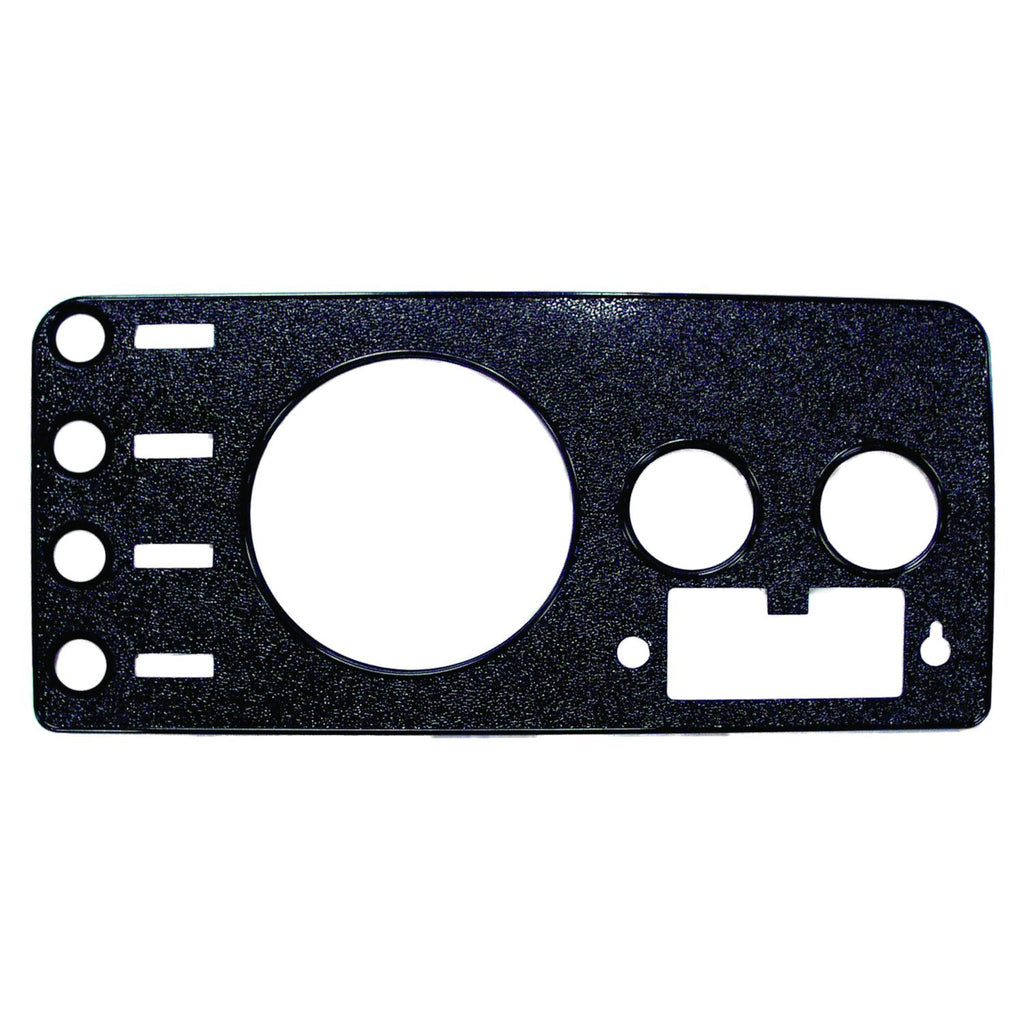 Dash Overlay Panel for 76-86 CJ-5, CJ-7, CJ-8; Black Textured, w/ Radio Opening