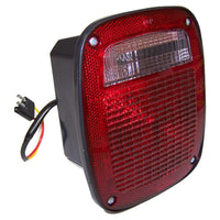 Rt. Tail Lamp w/ Black Body, w/ License Lamp Window for 1976-80 Jeep CJ-5, CJ-7