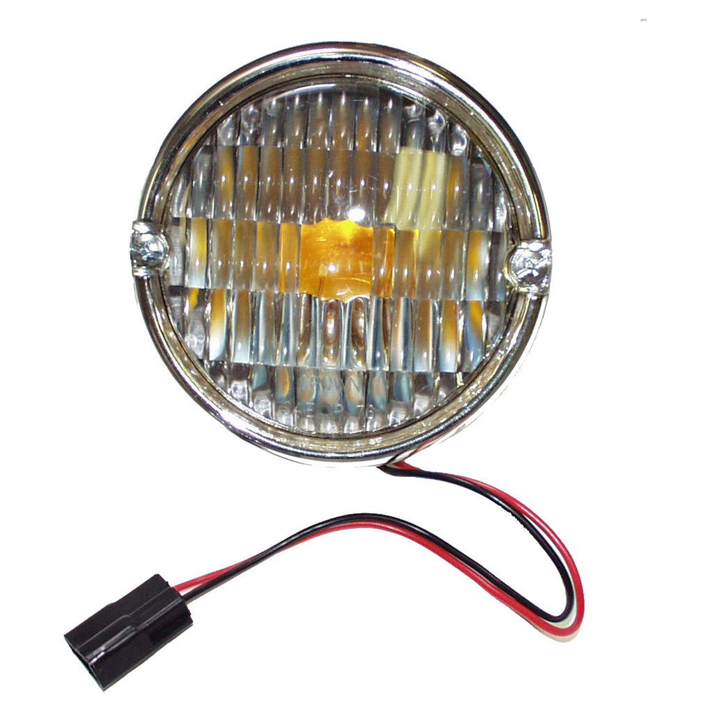Front Parking Light for 1976-86 CJ-5, CJ-7, CJ-8; L or R; w/ 2 Screws in Lens