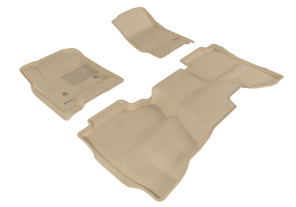 3D MAXpider CHEVROLET SILVERADO 1500 DOUBLE CAB 2014-2018/ 2500HD/ 3500HD DOUBLE CAB 2015-2019/ 1500 LD DOUBLE CAB 2019 KAGU TAN R1 R2