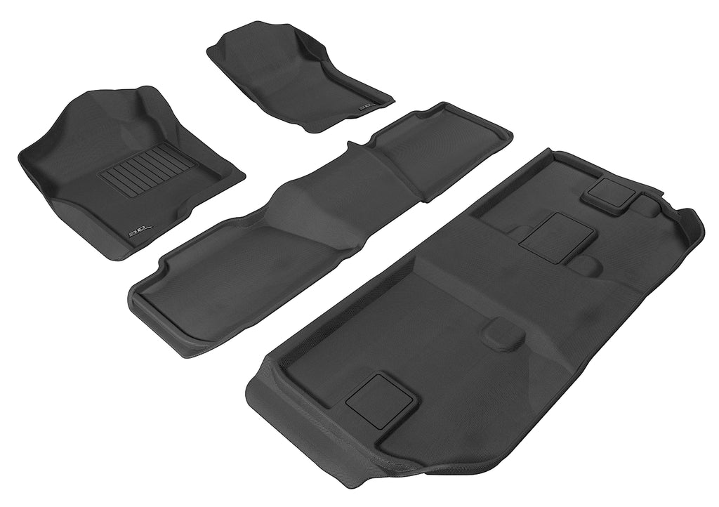 3D MAXpider CHEVROLET SUBURBAN WITH BENCH 2ND ROW 2007-2014 KAGU BLACK R1 R2 R3