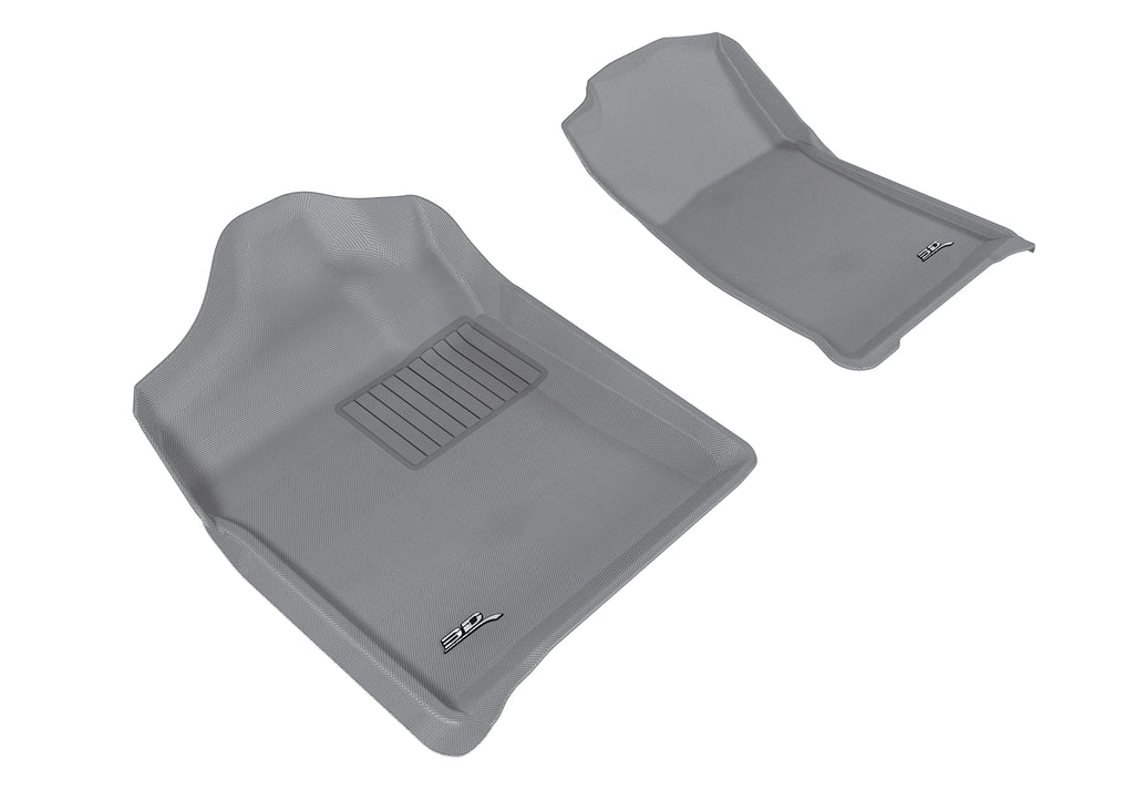 3D MAXpider CHEVROLET SILVERADO 1500 REGULAR CAB/ GMC SIERRA 1500 REGULAR CAB 2007-2013 KAGU GRAY R1 BUCKET SEATS (2 PCS)