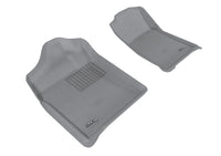 3D MAXpider CHEVROLET SILVERADO 1500 REGULAR CAB/ GMC SIERRA 1500 REGULAR CAB 2007-2013 KAGU GRAY R1 BUCKET SEATS (2 PCS)
