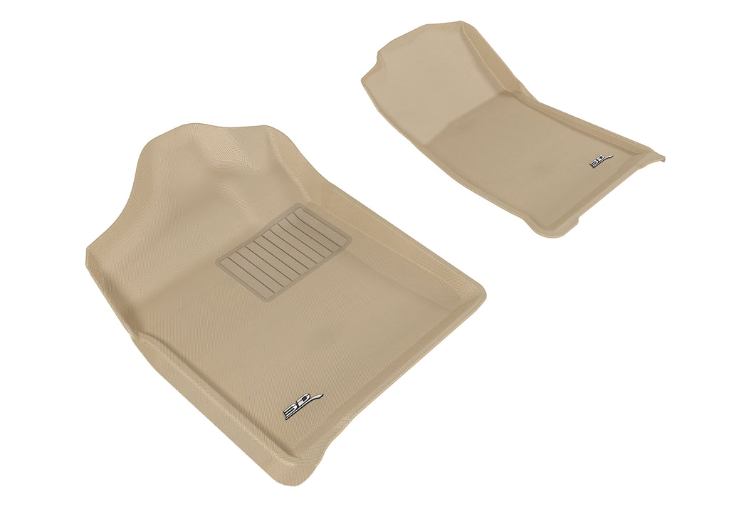 3D MAXpider CHEVROLET SILVERADO 1500 REGULAR CAB/ GMC SIERRA 1500 REGULAR CAB 2007-2013 KAGU TAN R1 BUCKET SEATS (2 PCS)