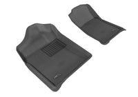 3D MAXpider CHEVROLET SILVERADO 1500 REGULAR CAB/ GMC SIERRA 1500 REGULAR CAB 2007-2013 KAGU BLACK R1 BUCKET SEATS (2 PCS)