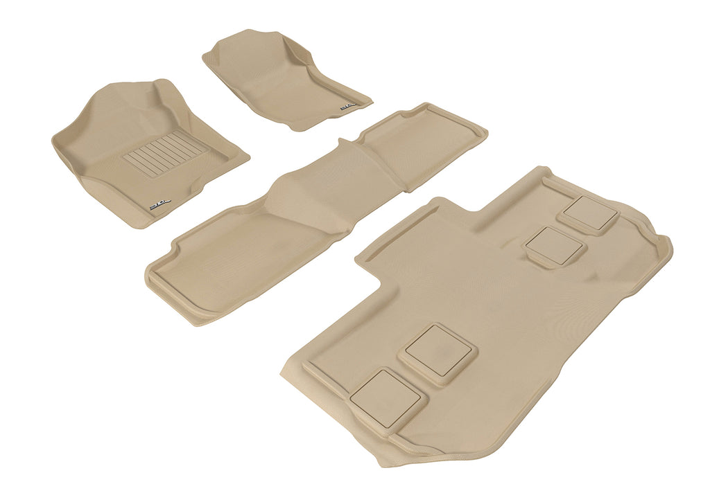 3D MAXpider CHEVROLET SUBURBAN WITH BUCKET 2ND ROW 2011-2014 KAGU TAN R1 R2 R3