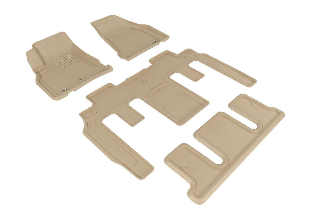 3D MAXpider CHEVROLET TRAVERSE WITH BUCKET 2ND ROW 2009-2017 KAGU TAN R1 R2 R3