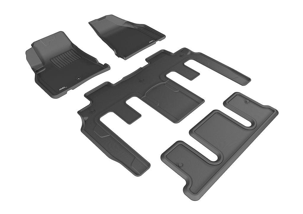 3D MAXpider CHEVROLET TRAVERSE WITH BUCKET 2ND ROW 2009-2017 KAGU BLACK R1 R2 R3