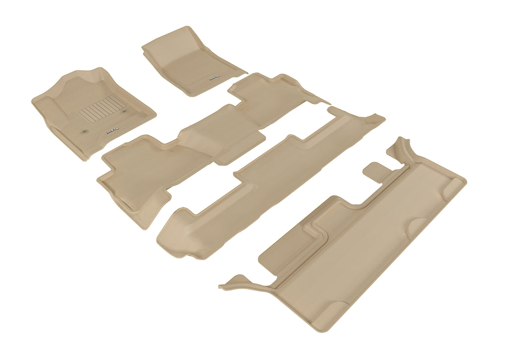 3D MAXpider CHEVROLET TAHOE WITH BENCH 2ND ROW 2015-2020 KAGU TAN R1 R2 R3