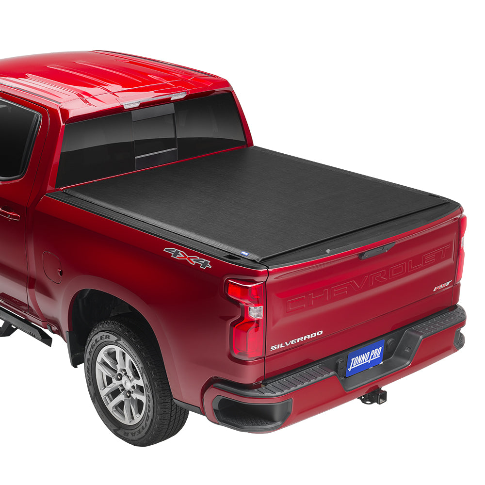 Tonno Pro LR-1080 Lo-Roll Vinyl Rollup Truck Bed Tonneau Cover for 2015-2019 Chevrolet Silverado 3500/GMC Sierra 2500 HD | Fits 8 Ft. Bed