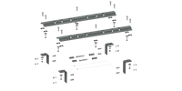 RVR3200 UNIVERSAL MOUNTING RAILS FOR 5TH WHEEL HITCHES