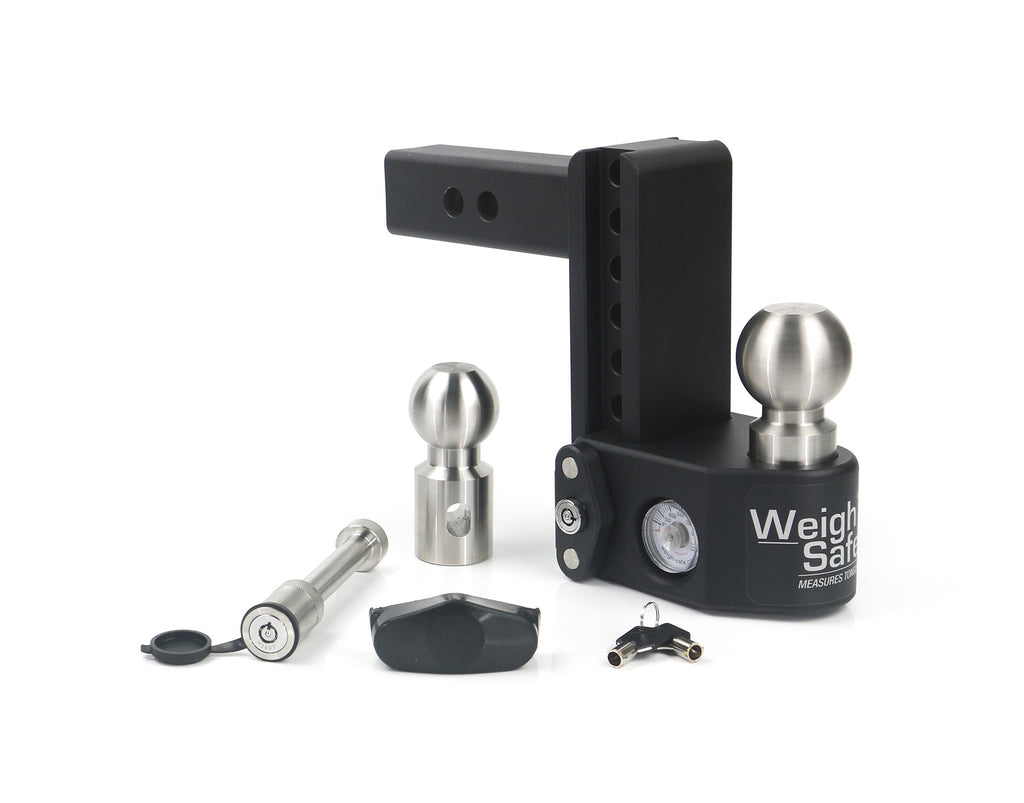 Steel Weigh Safe 6" Drop Hitch With 2" Shank Keyed Alike WS05 Included