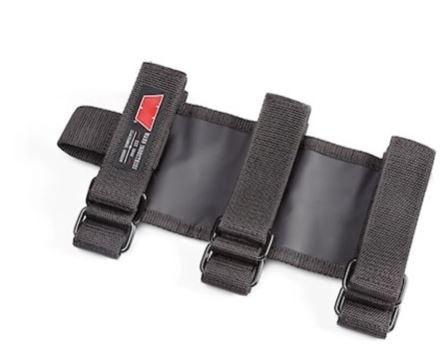 Roll Bar Mount; 3 Velcro Straps; Holds 1 Pound to 5 Pound Bottle; Black; Vinyl