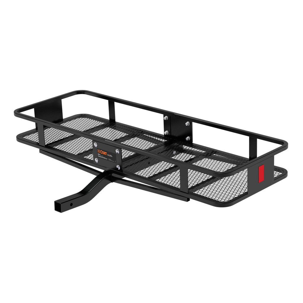 60" x 20" Black Steel Basket Cargo Carrier (Fixed 2" Shank 500 lbs.)