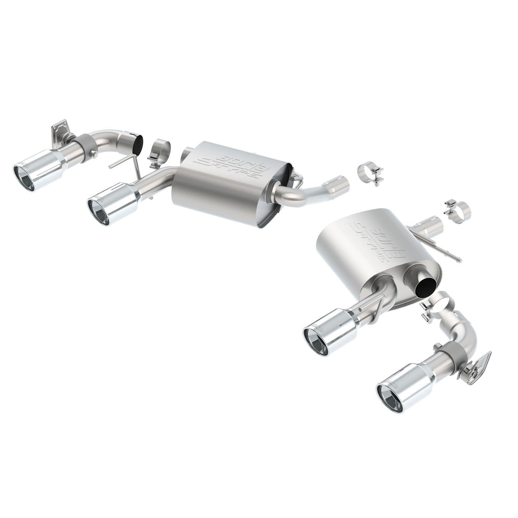 Borla 11930 | Borla S-Type Axle-Back Exhaust System for 2016-2018 Chevrolet Camaro 3.6L V6 Automatic/ Manual Transmission. Rear Wheel Drive 2-Door with Dual Mode Exhaust (NPP).