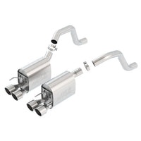 Borla 11917 | Borla S-Type II Axle-Back Exhaust System for 2006-2013 Chevrolet Corvette Z06/ZR1 (C6 Z06/C6 ZR1) 7.0L/6.2L V8 Manual Transmission Rear Wheel Drive (RWD) 2-Door Coupe.