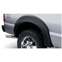 Bushwacker 20088-02 Black Extend-A-Fender Style Smooth Finish Rear Fender Flares for 2017-2022 Ford F-250/F-350 Super Duty
