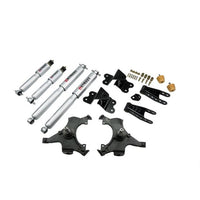 BELLTECH 685SP LOWERING KITS  Front And Rear Complete Kit W/ Street Performance Shocks 1992-1998 Chevrolet Silverado/Sierra C1500 (Std Cab ext 454 SS) 2 in. F/4 in. R drop W/ Street Performance Shocks